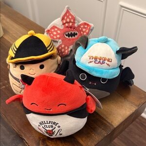 Stranger Things Squishmallow Bundle- Dustin, Demogorgon, Emily, Dante